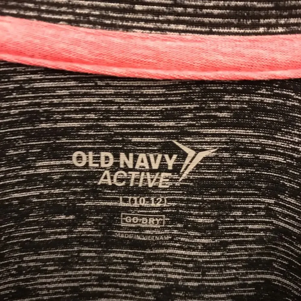 Old Navy Girls 1/4 ZIP Lightweight Pullover Shirt Size 10/12